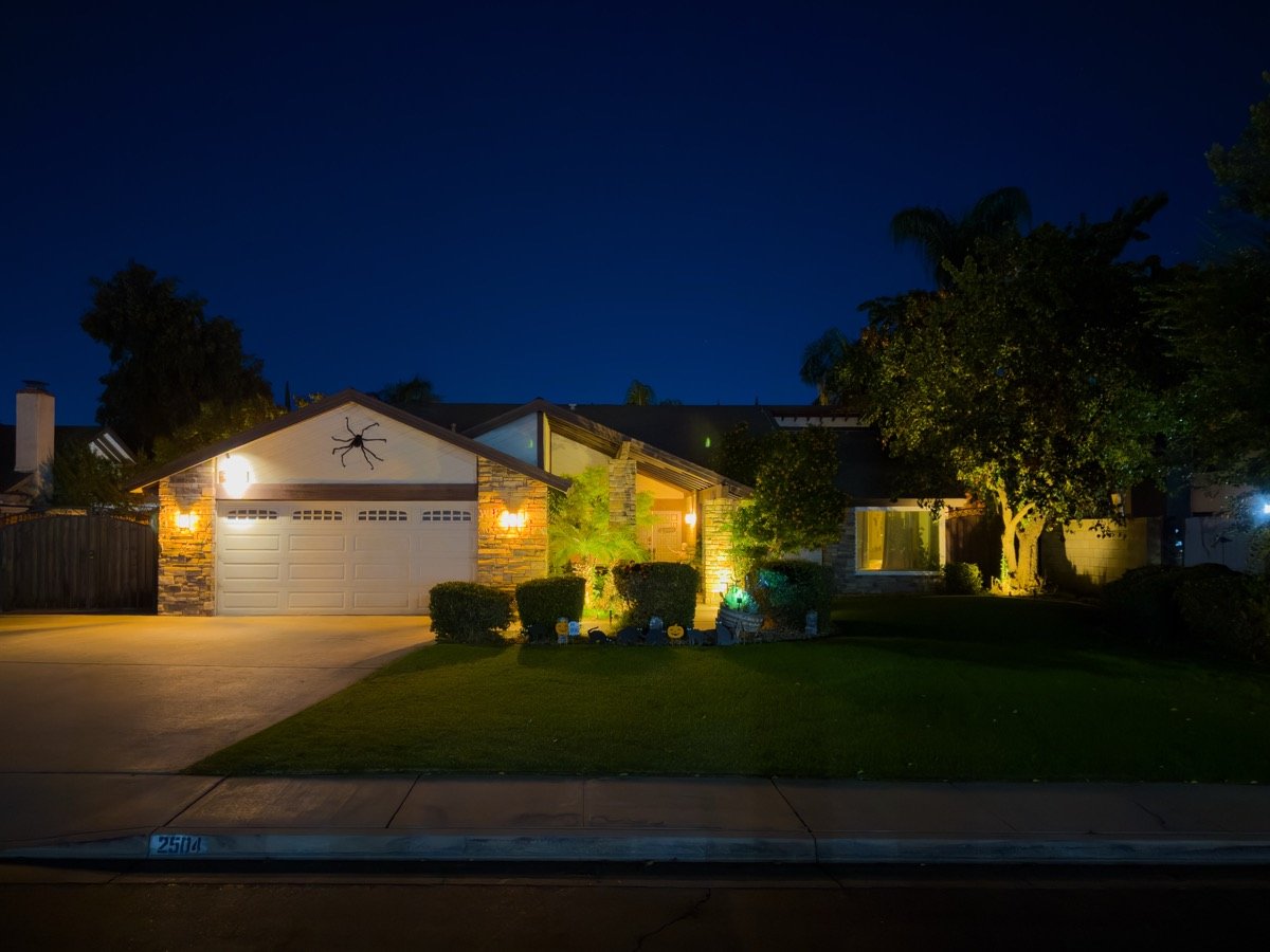 Driveway lighting installation