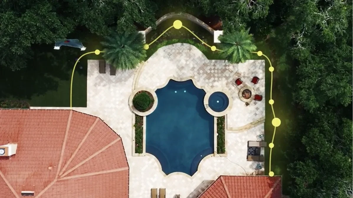 Backyard speaker zone plan